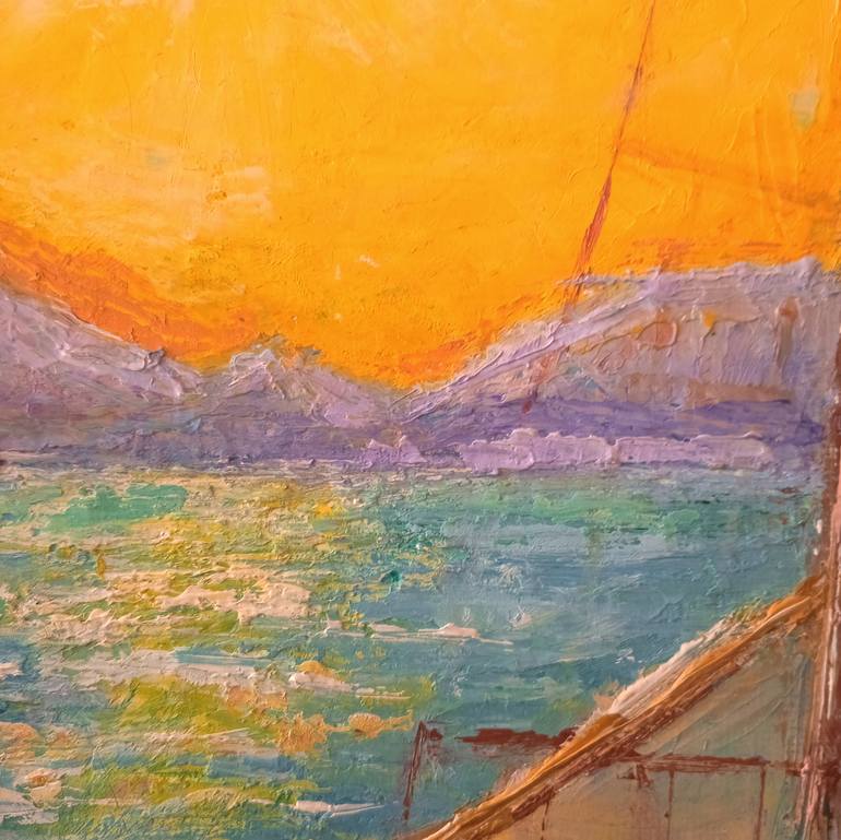 Original Contemporary Seascape Painting by Carlos  Mezbel