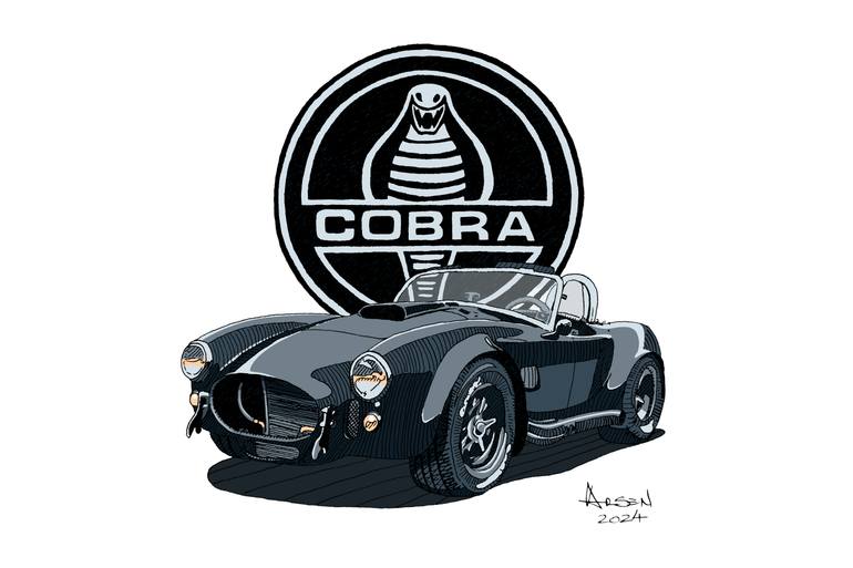 Original Illustration Car Mixed Media by Arsen Brzostek