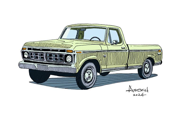 Original Illustration Car Mixed Media by Arsen Brzostek