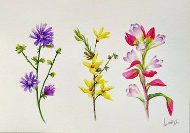 Original Floral Paintings by Derya Dere