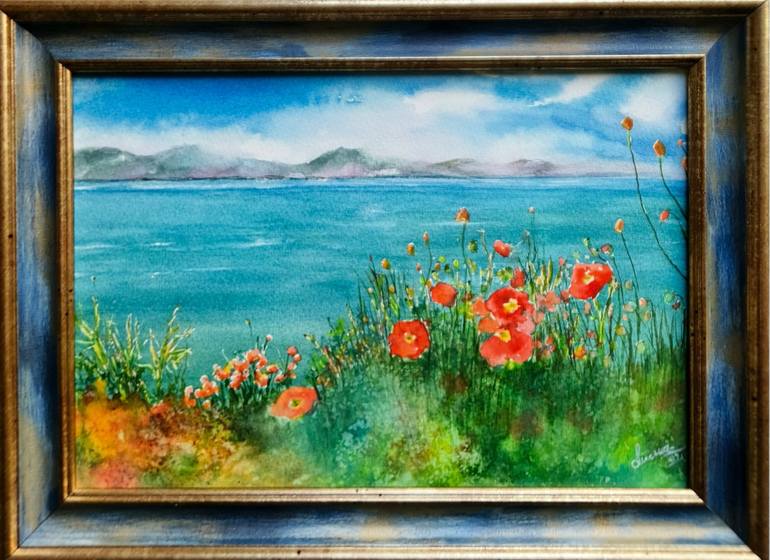 Original Impressionism Landscape Painting by Derya Dere