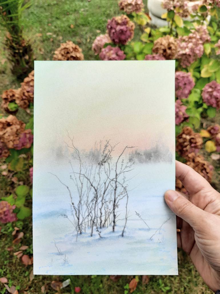 Original Impressionism Nature Painting by Derya Dere