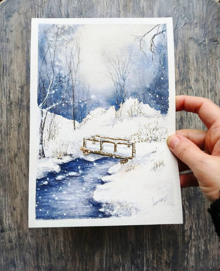Original Impressionism Nature Painting by Derya Dere