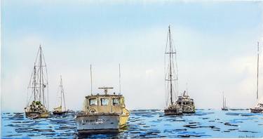 Print of Boat Paintings by Andrew Bowditch