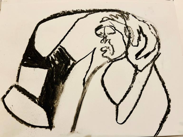 Original Abstract Expressionism Body Sculpture by Erica Fraceti