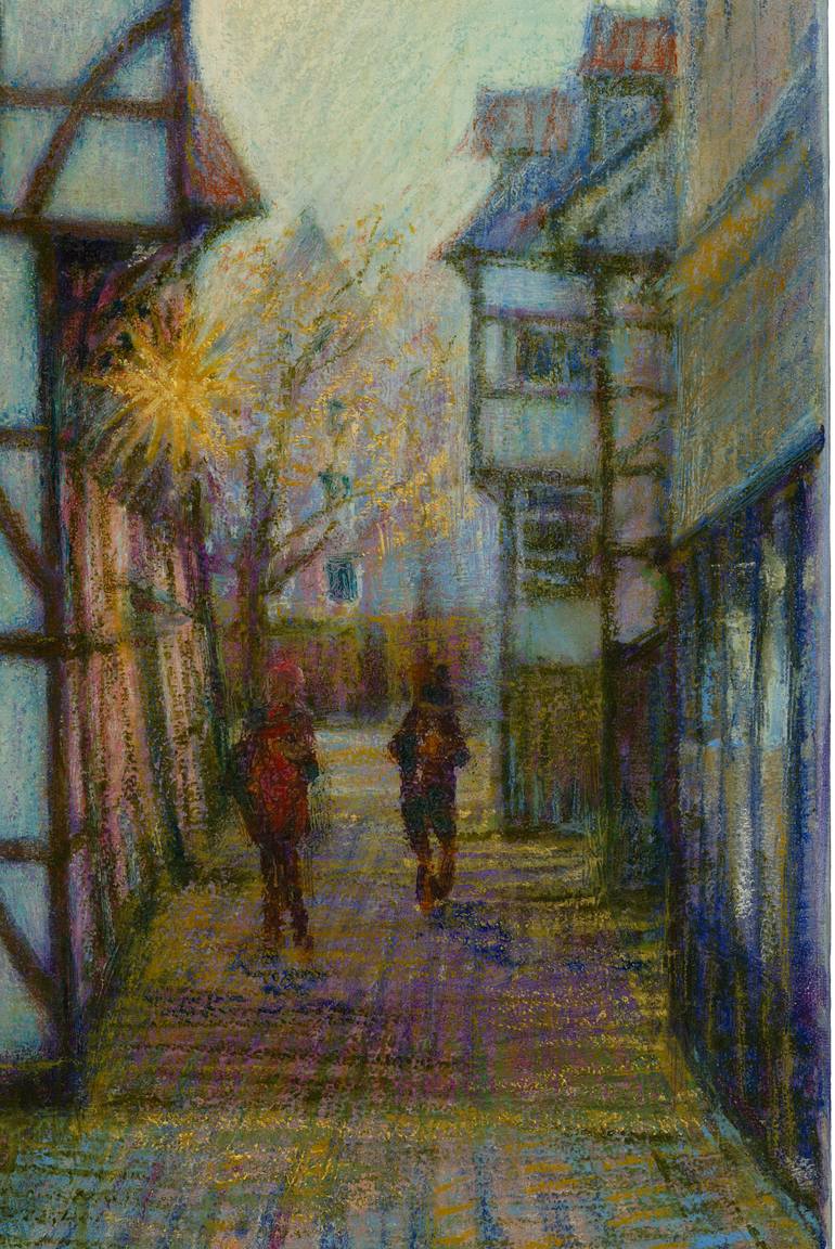 Original Contemporary Cities Painting by Tatiana Konoko