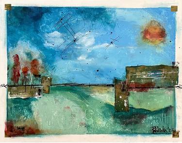 Print of Abstract Landscape Mixed Media by Artsy Radish