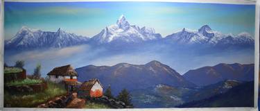 Original Landscape Paintings by Nepal Fine Art Gallery