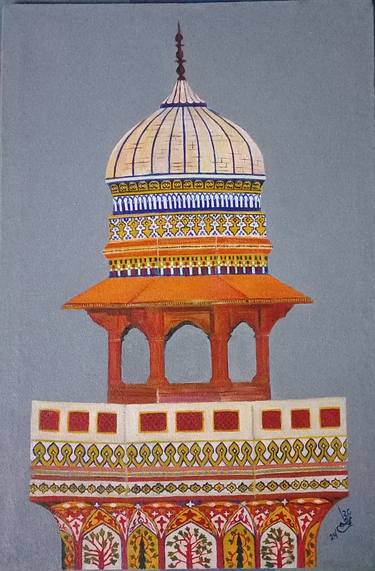 Original Classicism Architecture Paintings by Rida Fatima