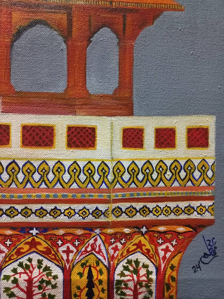 Original Classicism Architecture Painting by Rida Fatima