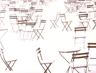 Chairs on St. Patrick's Day, Bryant Park, NY thumb