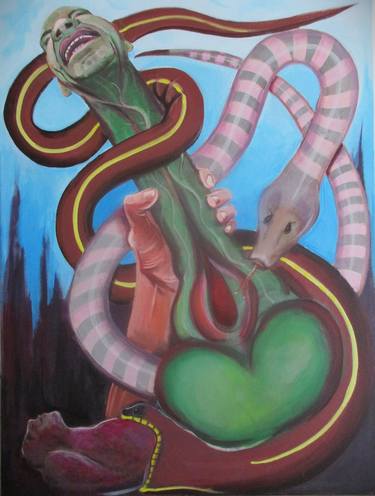 Original Surrealism Erotic Paintings by Cirilo Rezende