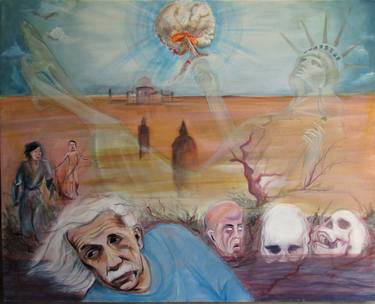 Original Surrealism Men Paintings by Cirilo Rezende