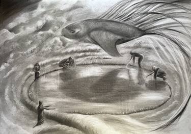 Original Conceptual Fish Drawings by Elena Semina