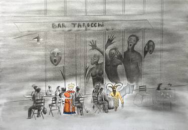 "Bar Tarot".Tarot Collection (charcoal) thumb