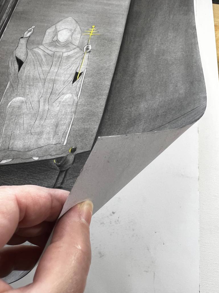 Original Conceptual People Drawing by Elena Semina