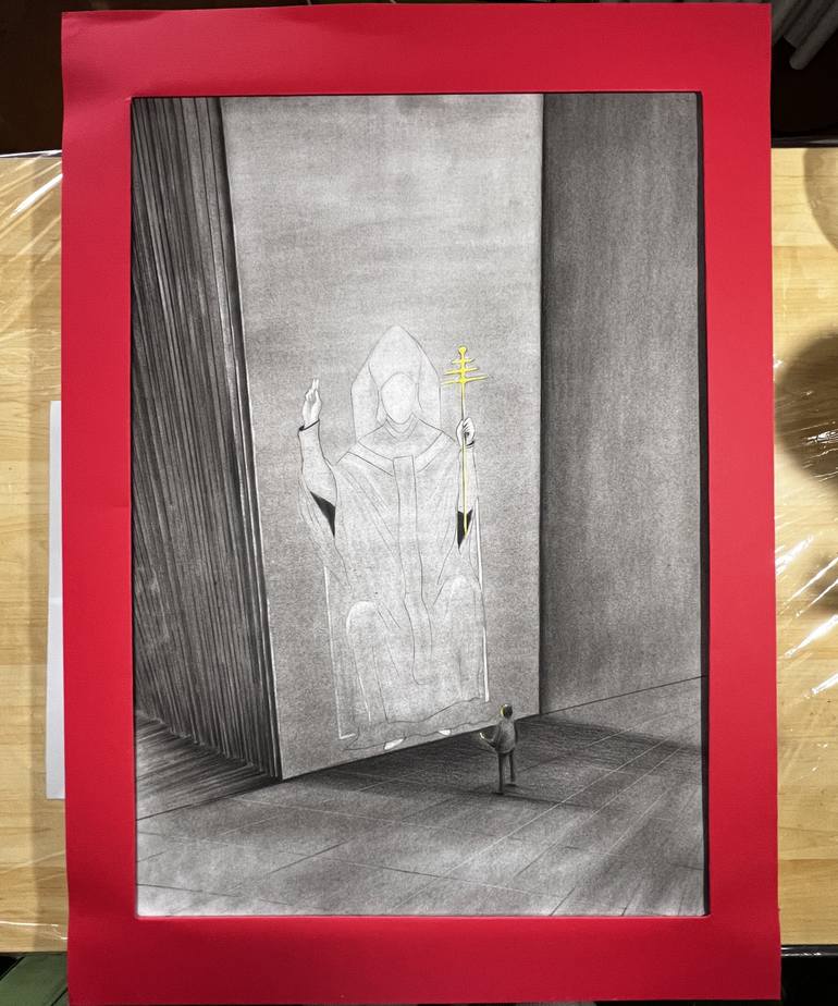 Original Conceptual People Drawing by Elena Semina