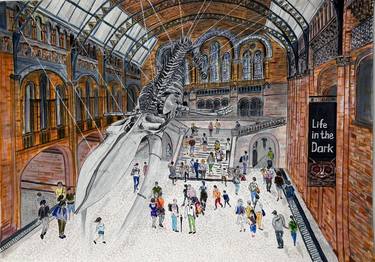 "Natural History Museum". London series of drawings thumb