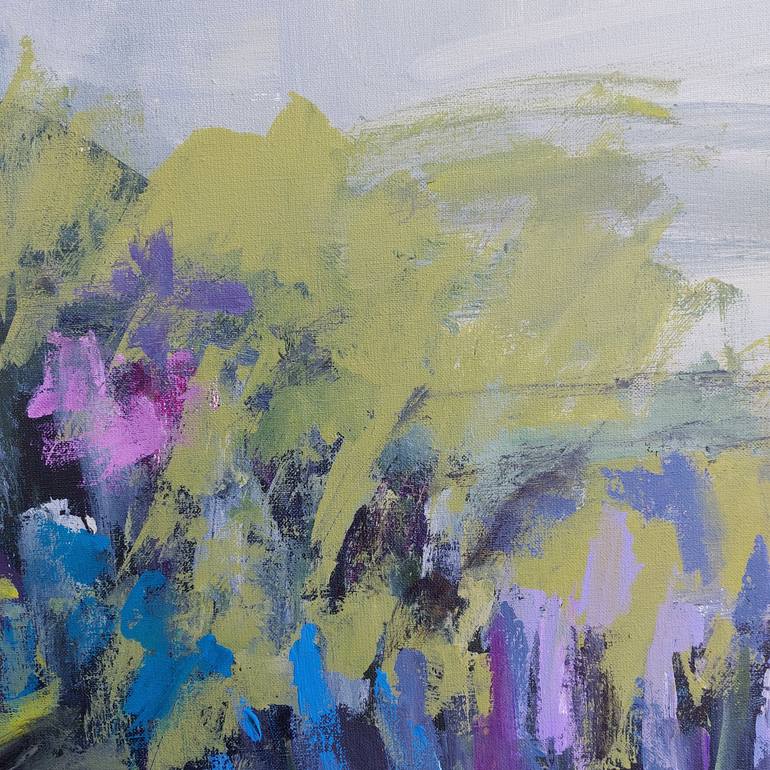 Original Abstract Floral Painting by Katia Solodka