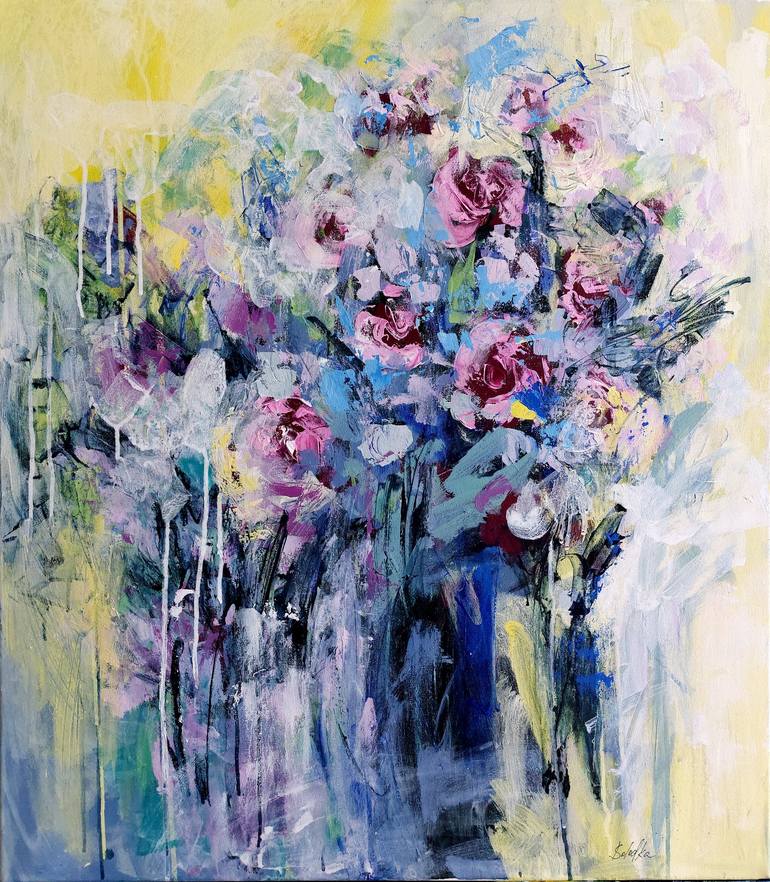 Print of Abstract Floral Paintings by Katia Solodka