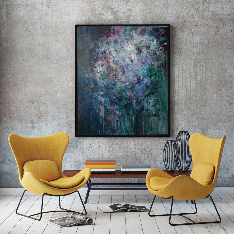 Original Abstract Expressionism Abstract Painting by Katia Solodka
