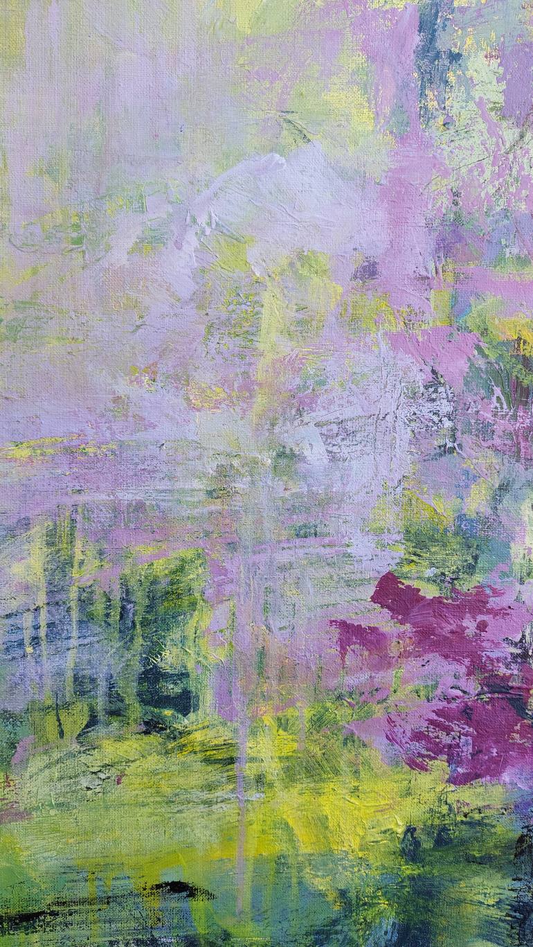 Original Abstract Expressionism Floral Painting by Katia Solodka
