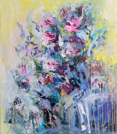 Print of Abstract Expressionism Floral Paintings by Katia Solodka
