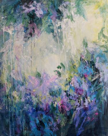 Original Abstract Floral Paintings by Katia Solodka