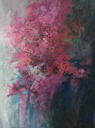 Original Abstract Expressionism Floral Paintings by Katia Solodka