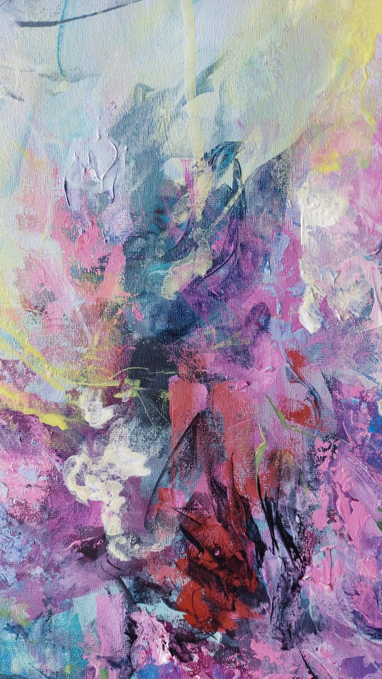 Original Abstract Floral Painting by Katia Solodka