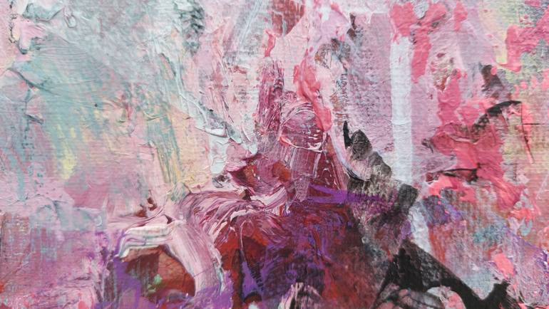 Original Abstract Floral Painting by Katia Solodka