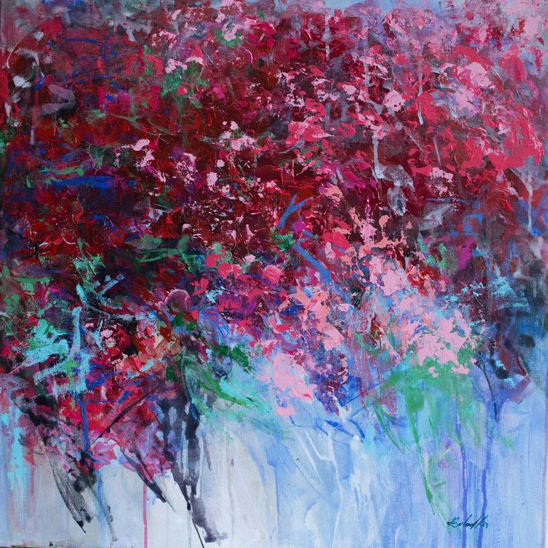 Original Impressionism Floral Painting by Katia Solodka