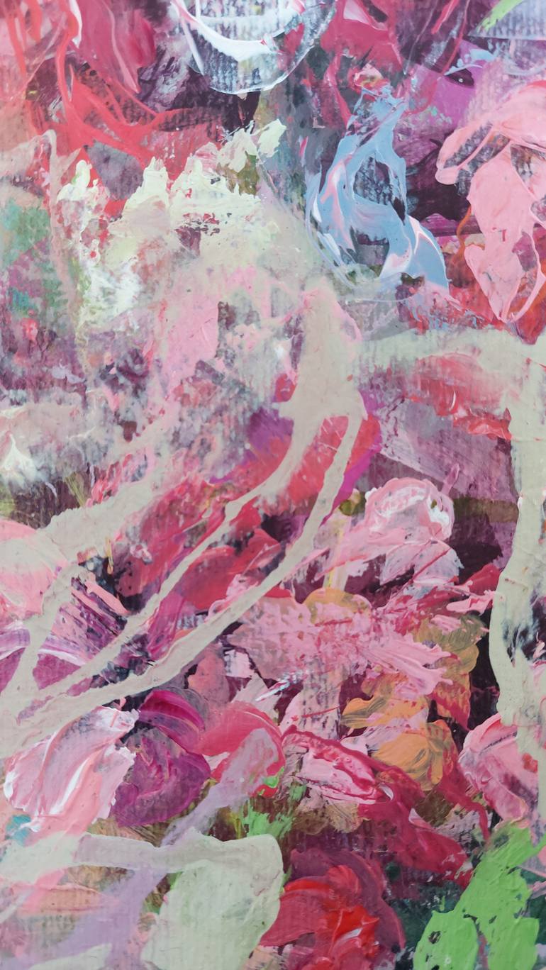 Original Abstract Floral Painting by Katia Solodka