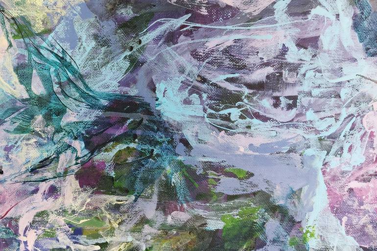 Original Abstract Floral Painting by Katia Solodka