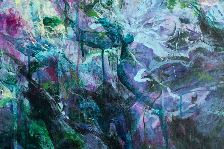 Original Abstract Floral Painting by Katia Solodka