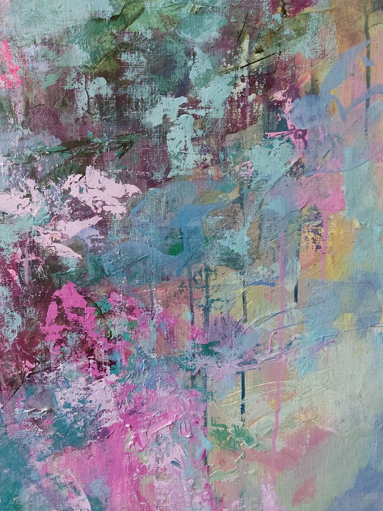 Original Abstract Floral Painting by Katia Solodka