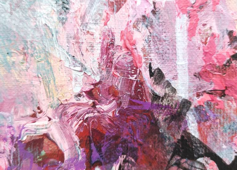 Original Abstract Floral Painting by Katia Solodka