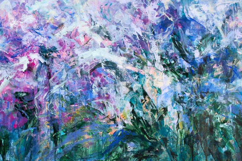 Original Abstract Floral Painting by Katia Solodka