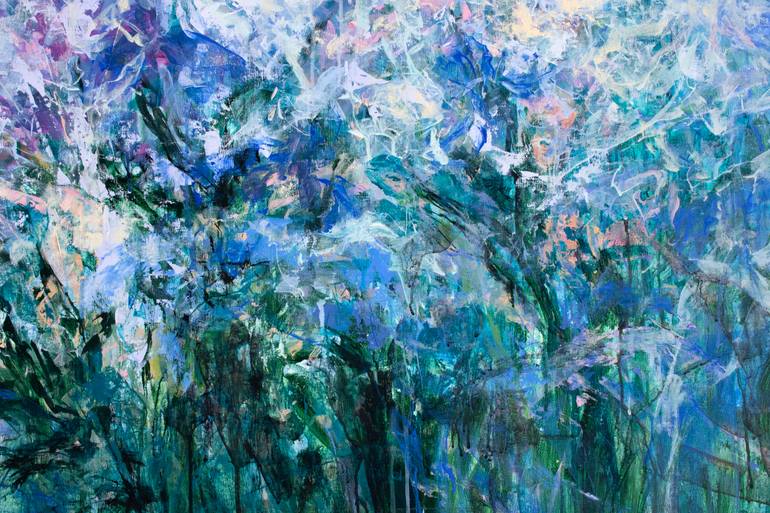 Original Abstract Floral Painting by Katia Solodka