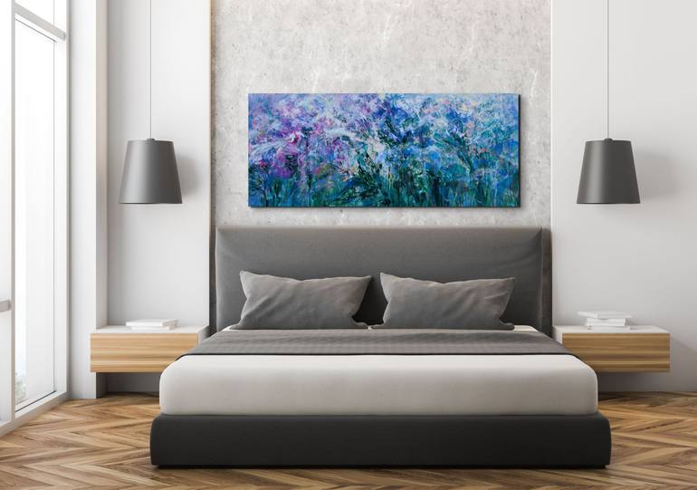 Original Abstract Floral Painting by Katia Solodka