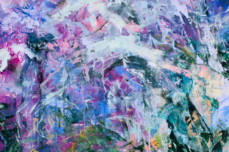 Original Abstract Floral Painting by Katia Solodka