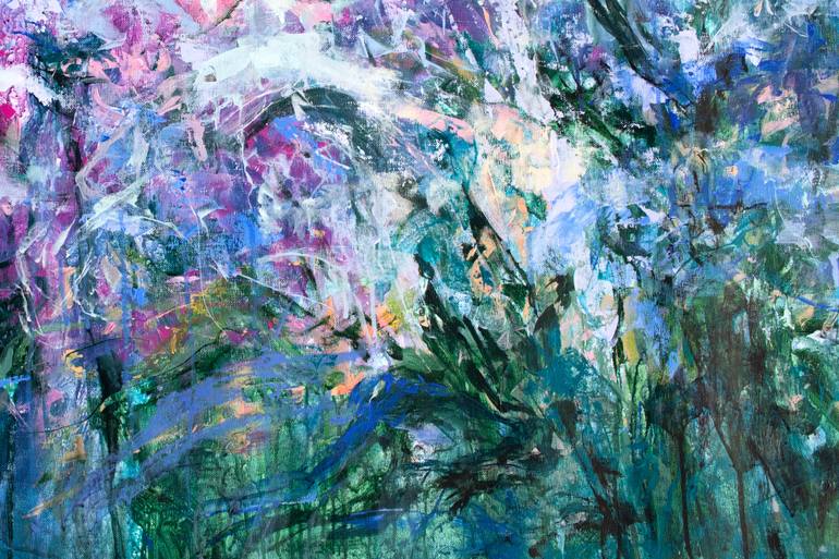 Original Abstract Floral Painting by Katia Solodka