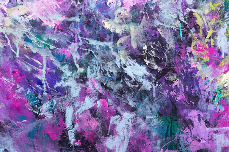 Original Abstract Botanic Painting by Katia Solodka