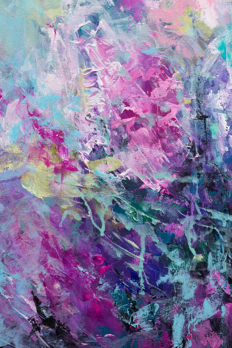 Original Abstract Botanic Painting by Katia Solodka