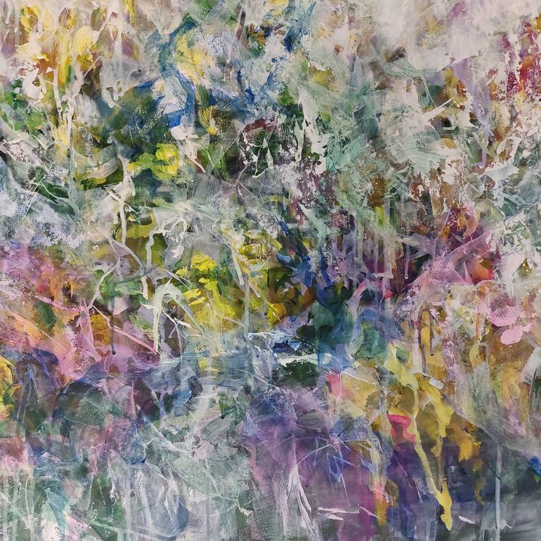 Original Abstract Expressionism Abstract Painting by Katia Solodka