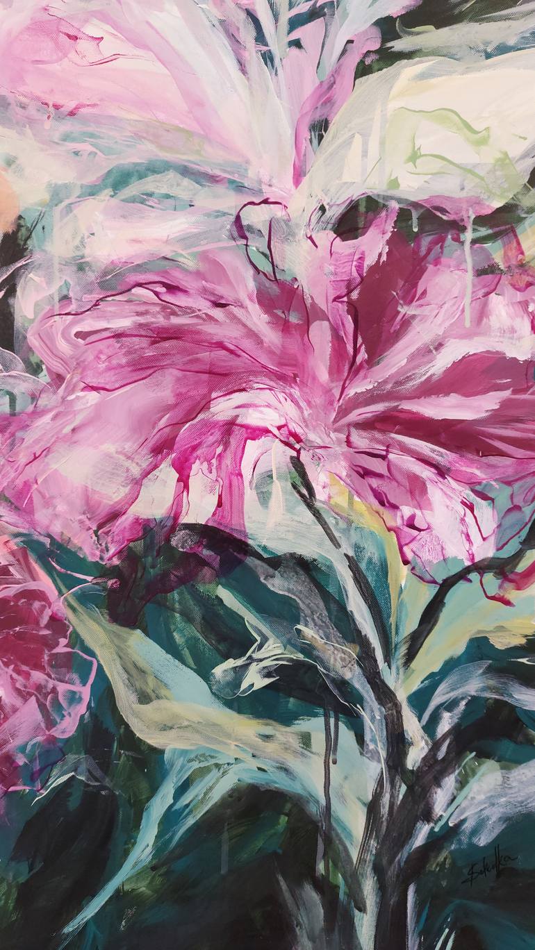 Original Contemporary Floral Painting by Katia Solodka