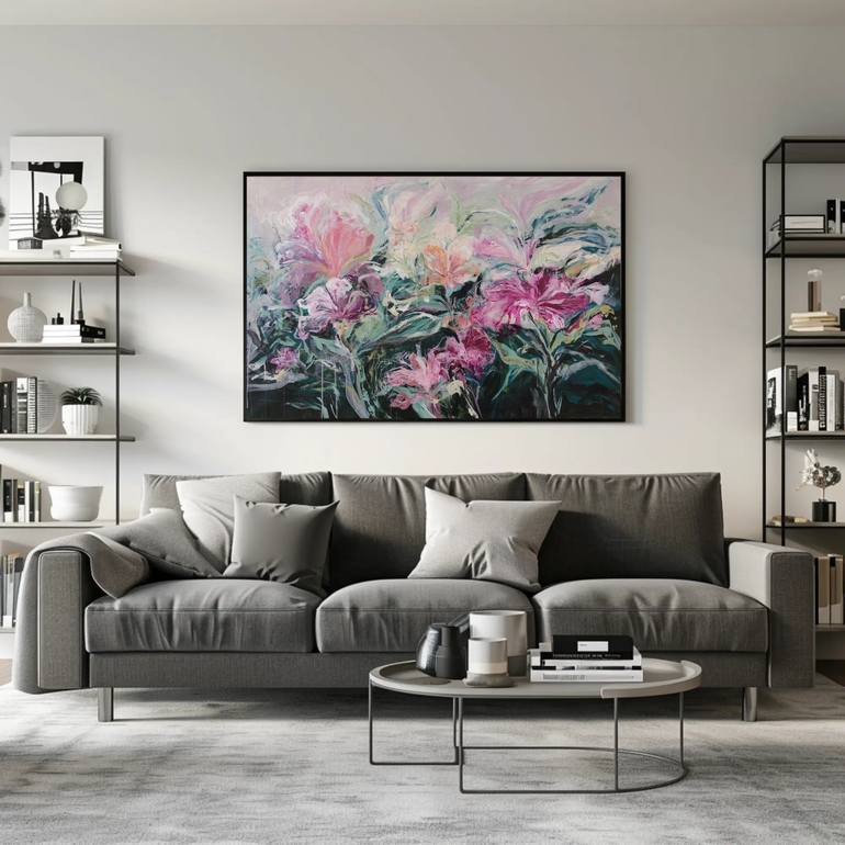 Original Contemporary Floral Painting by Katia Solodka