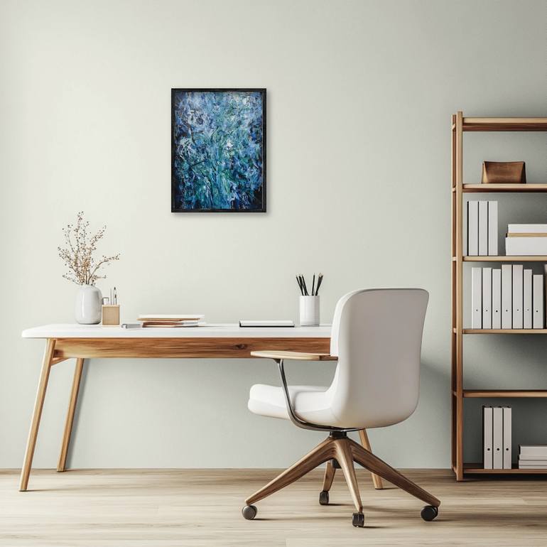 Original Abstract Expressionism Abstract Painting by Katia Solodka