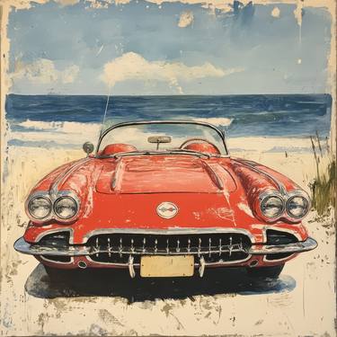 Original Digital Art Car Digital by Talius Designs