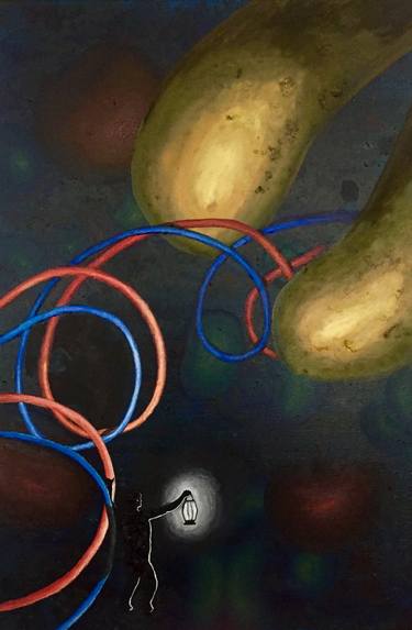 Original Abstract Science Painting by Manraj Gill